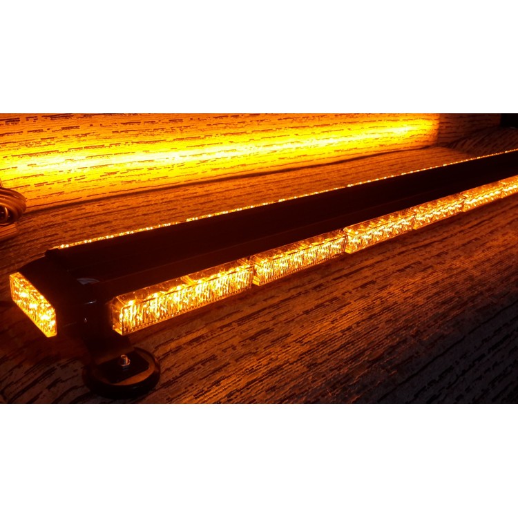 126cm Πορτοκαλί μαγνητική διπλή μπάρα φάρος 102 LED 306w 12v