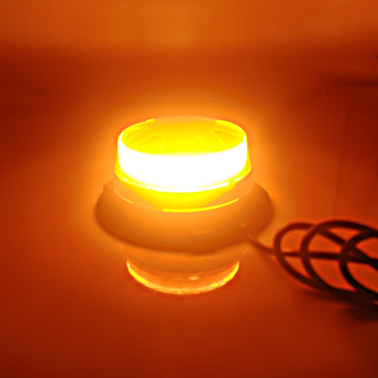 12V-24V Πορτοκαλί μαγνητικός φάρος 24 Led με χαμηλό προφίλ.