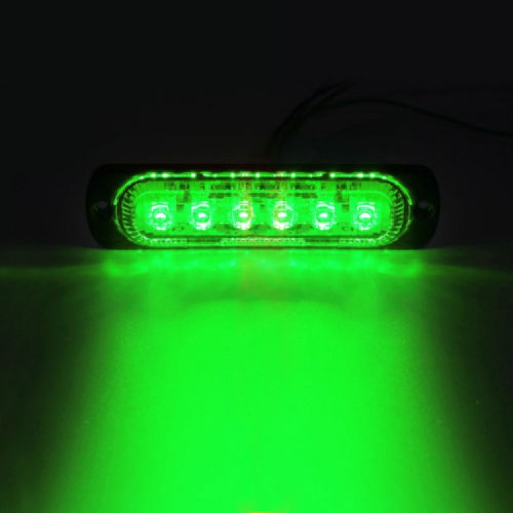 2x18W 6LED Προειδοποίηση έκτακτης ανάγκης Strobe πορτοκαλί 12-24V