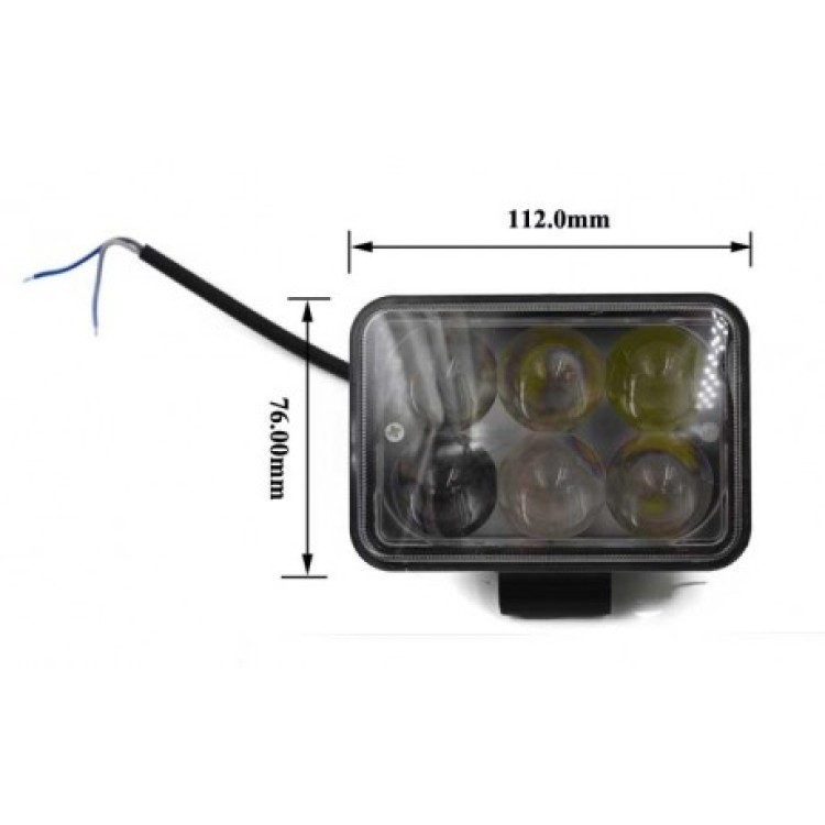Προβολέας Led 18W με φακό 4D για μεγάλες αποστάσεις εστίασης
