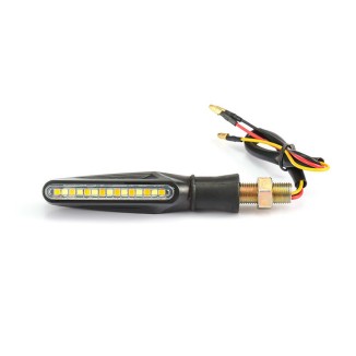 Φλας μοτοσυκλέτας DRL 2x15 Led 12V (2τμχ)