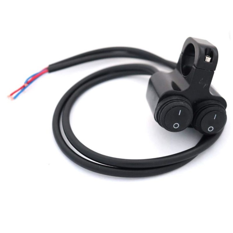 Διπλός μεταλλικός διακόπτης On-Off 5A 12V μοτοσυκλέτας