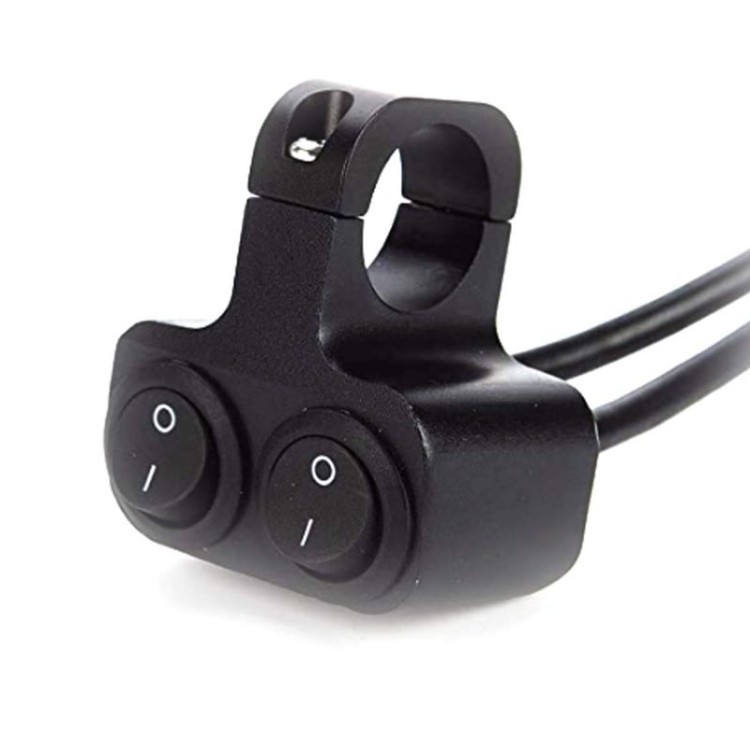 Διπλός μεταλλικός διακόπτης On-Off 5A 12V μοτοσυκλέτας