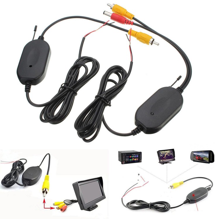 2.4G ασύρματο RCA Βίντεο πομπός & δέκτης για κάμερα αυτοκινήτων