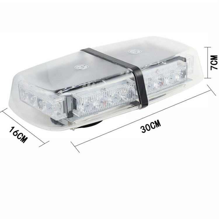 Μαγνητικός Πορτοκαλί Φάρος 24 Cree Led Strobe 12V-24V
