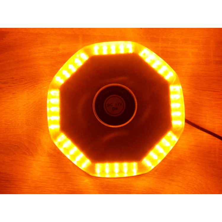 Μαγνητικός πορτοκαλί φάρος οροφής strobe 12V 240 Led 15w