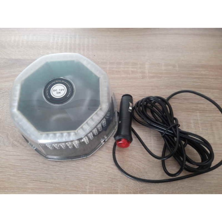 Μαγνητικός πορτοκαλί φάρος οροφής strobe 12V 240 Led 15w