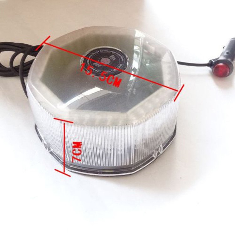 Μαγνητικός πορτοκαλί φάρος οροφής strobe 12V 240 Led 15w