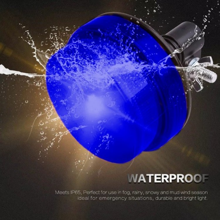 24W Μπλε φάρος Led Strobe 12/24V με 7 Mode