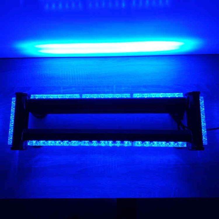 Μαγνητική διώροφη μπλέ μπάρα 252w φάρος LED Strobe 12v
