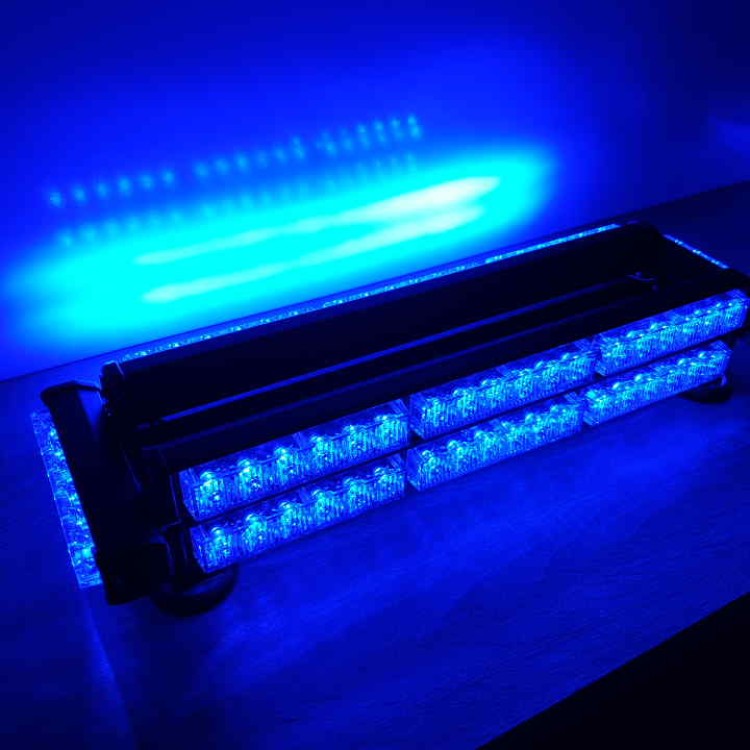 Μαγνητική διώροφη μπλέ μπάρα 252w φάρος LED Strobe 12v