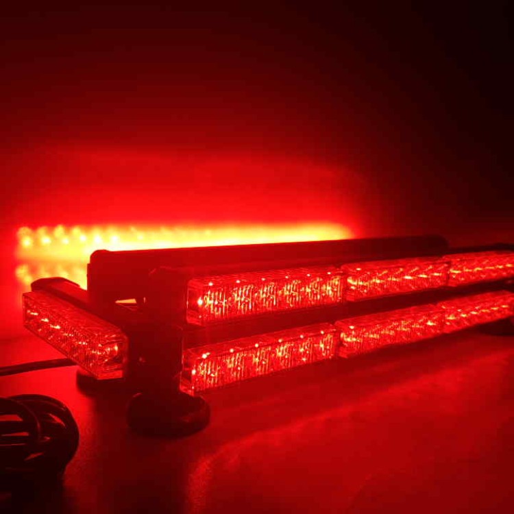 Μαγνητική διώροφη κόκκινη μπάρα 252w φάρος LED Strobe 12v