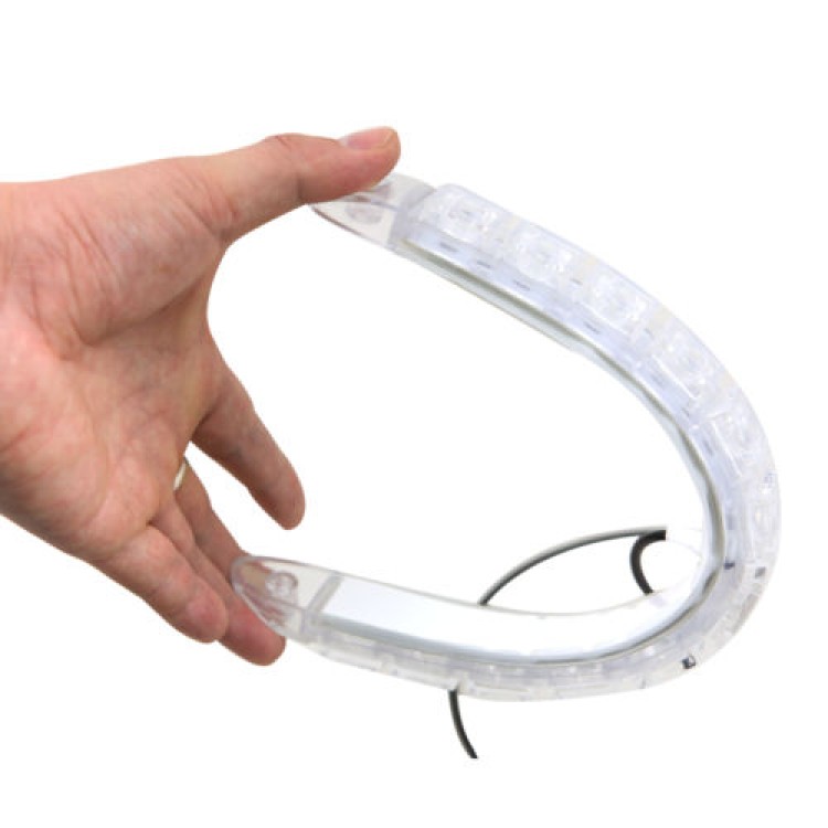 Led φώτα ημέρας εύκαμπτα και αυτοκόλλητα(2x12Led)