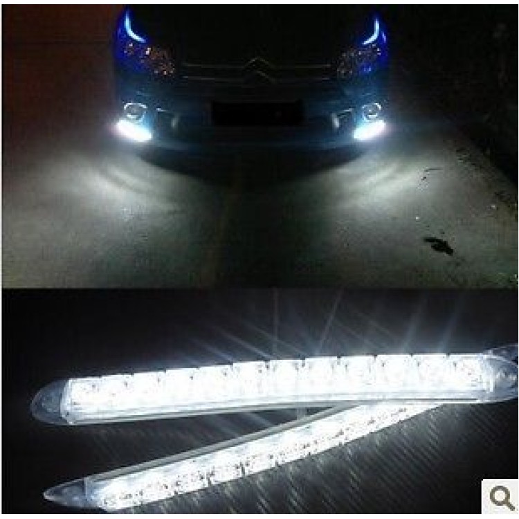 Led φώτα ημέρας εύκαμπτα και αυτοκόλλητα(2x12Led)