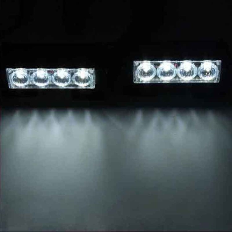 2x4 LED 12V Αυτοκίνητου Strobe Προειδοποίησης Έκτακτης Ανάγκης