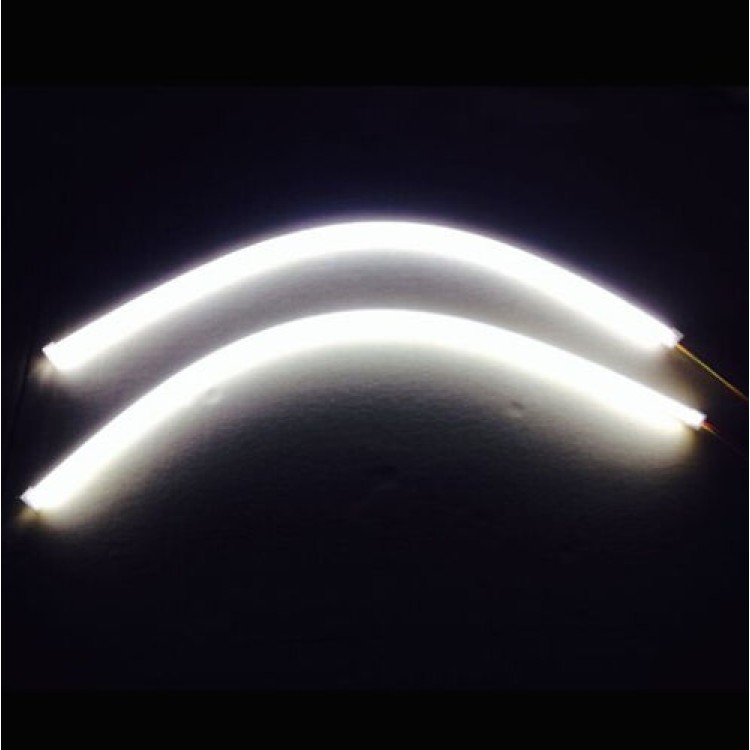 Φώτα ημέρας Led 12v ζεύγος εύκαμπτο λευκό & πορτοκαλί