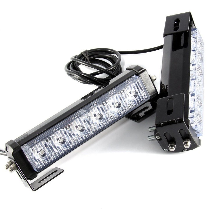 4x6 Led 24W μπλέ κιτ με 19 επιλογές strobe