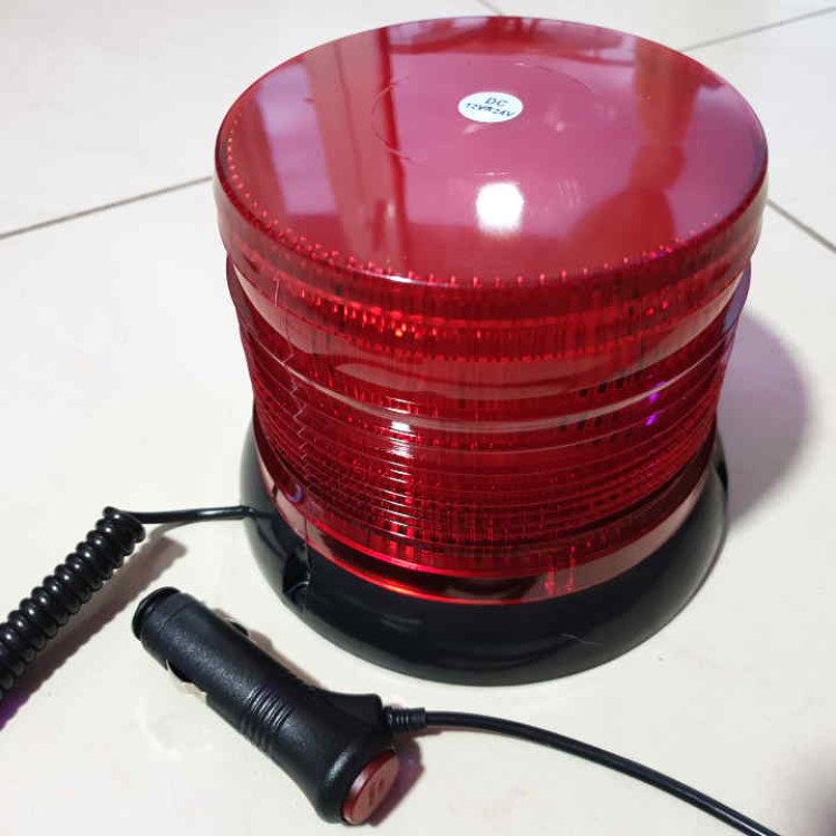 Μαγνητικός κόκκινος φάρος οροφής 15W 30 Led 12/24V