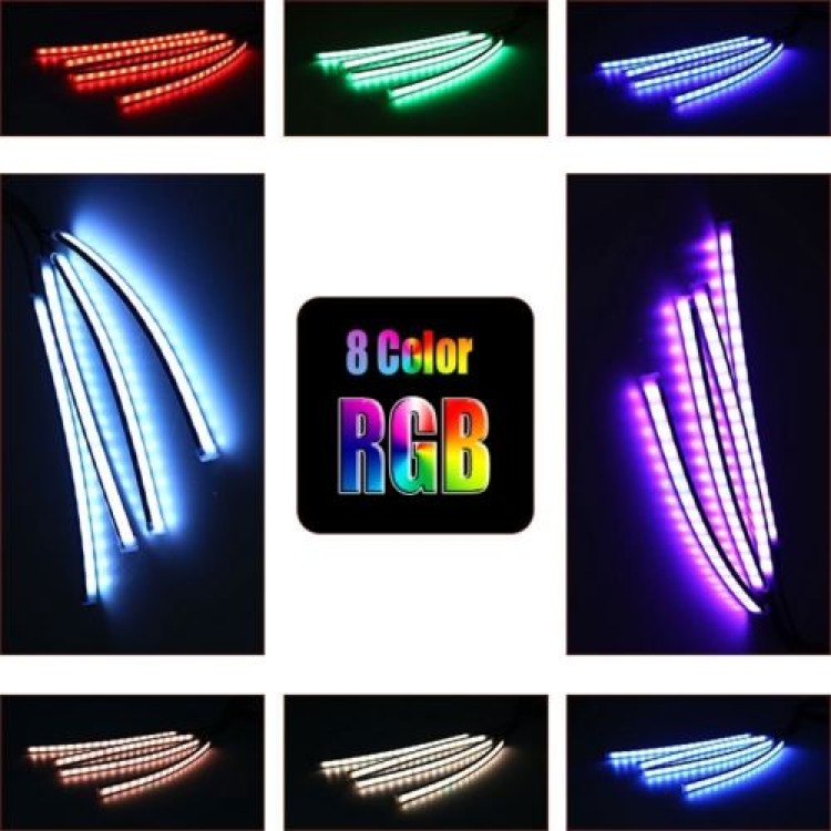 Led φωτισμού ατμόσφαιρας αυτοκινήτου με remote control music