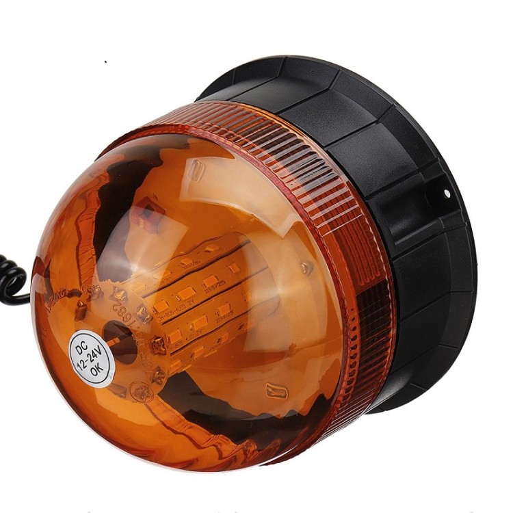 40 LED 12V-24V Πορτοκαλί μαγνητικός φάρος