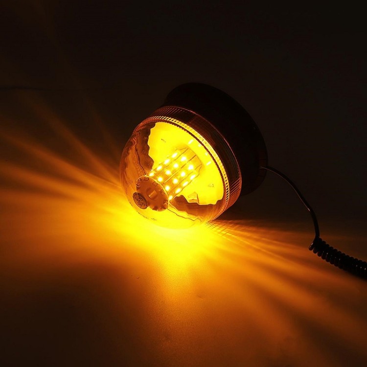 40 LED 12V-24V Πορτοκαλί μαγνητικός φάρος