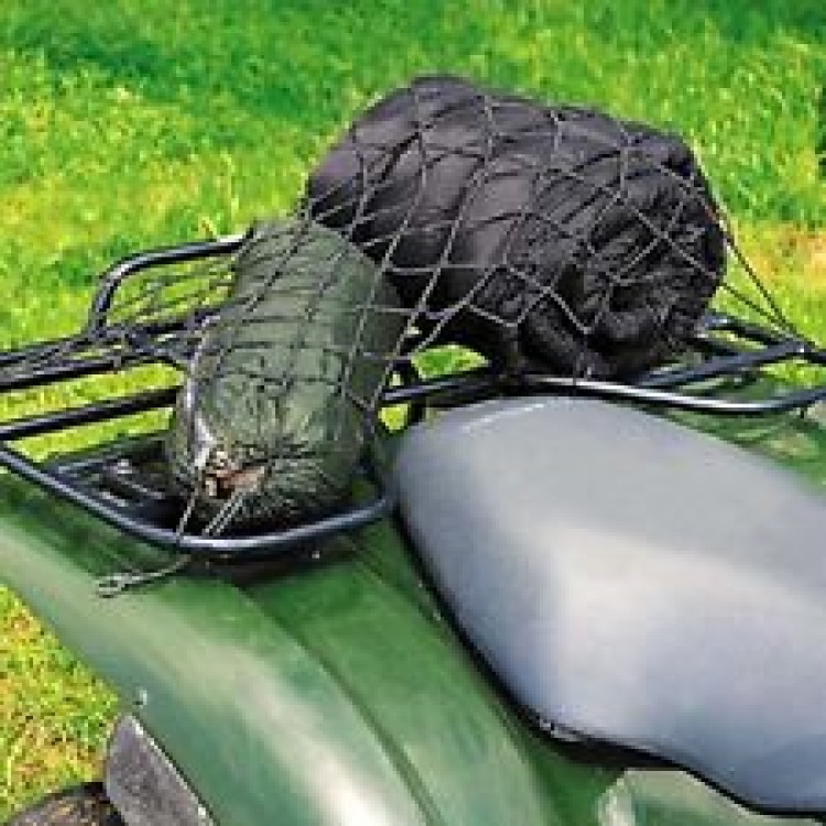 Ισχυρό ελαστικό μαύρο reflex δίχτυ 40x40cm μοτοσυκλέτας