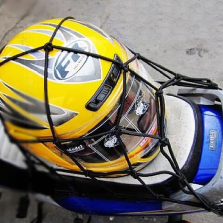 Ισχυρό ελαστικό μαύρο reflex δίχτυ 40x40cm μοτοσυκλέτας