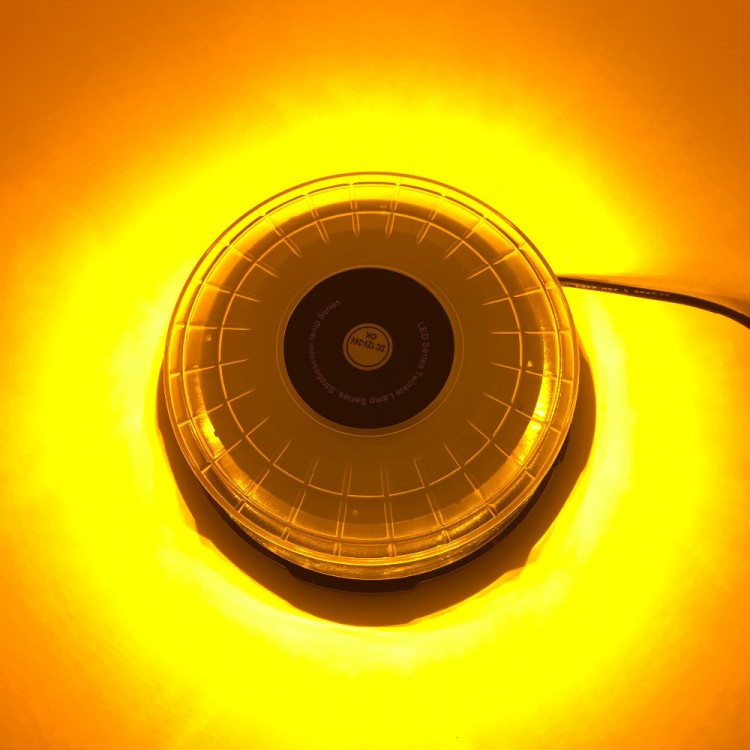 Μαγνητικός πορτοκαλί φάρος Strobe με 48 LED12-24v