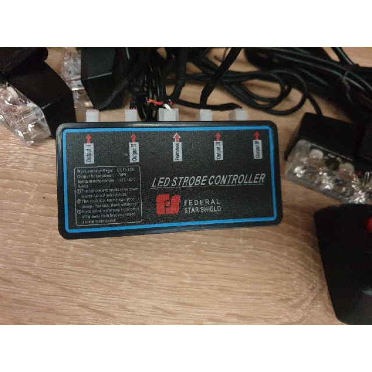 16 Led Strobe κιτ 21 mode 30w για την μάσκα οχημάτων 12v