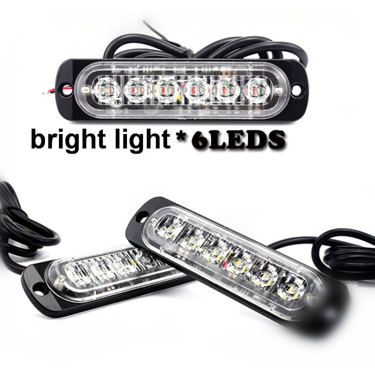 2x18W 6LED Προειδοποίηση έκτακτης ανάγκης Strobe πορτοκαλί 12-24V