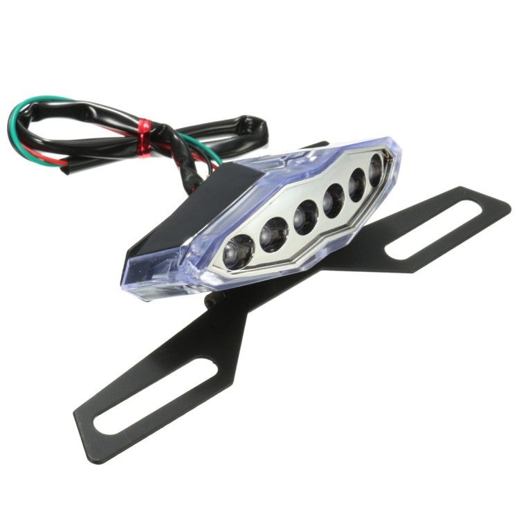 Universal φανάρι μοτοσυκλέτας 12V με 6 Led πορείας & φρένων