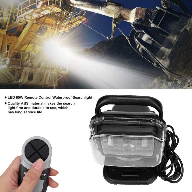 Ασύρματος αδιάβροχος προβολέας Led 60W 4D 12-24V