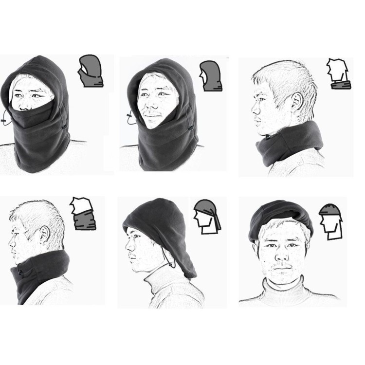 Αντιανεμική Fleece Κουκούλα για τον χειμώνα