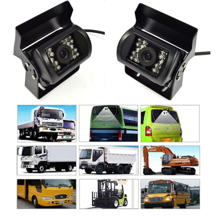 Οθόνη μόνιτορ 7 12/24V Full HD & κάμερα CCD 18 LED για Φορτηγό, Λεωφορείο