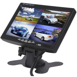 Οθόνη μόνιτορ 7" LCD LED με 4 εξόδους βίντεο για Φορτηγά, λεωφορεία