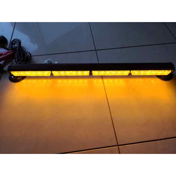 Πορτοκαλί μαγνητική μπάρα Strobe 24 Led 72w