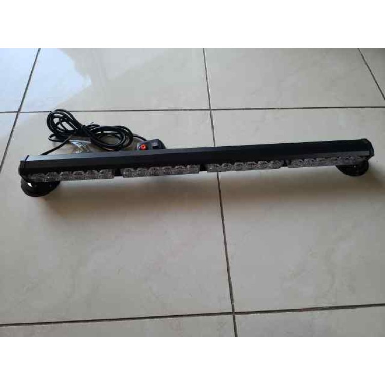 Πορτοκαλί μαγνητική μπάρα Strobe 24 Led 72w