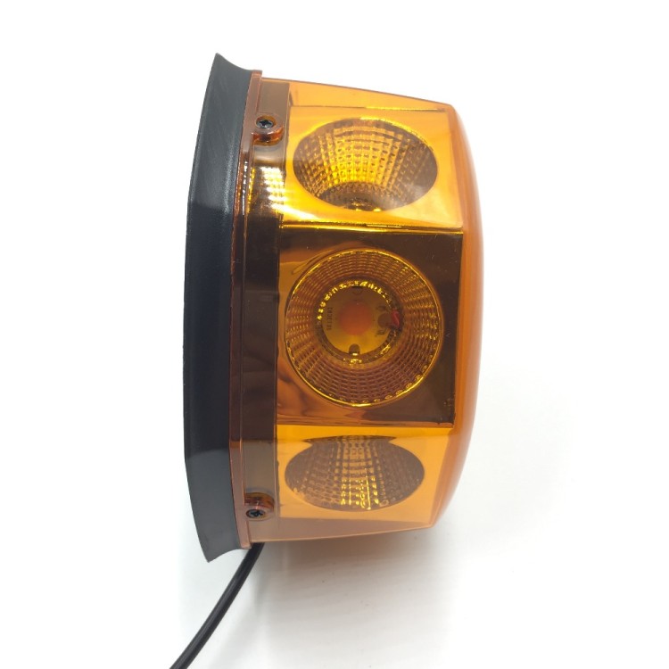 Μαγνητικός φάρος 48w με 8 Cob Led Πορτοκαλί strobe 12V-24V