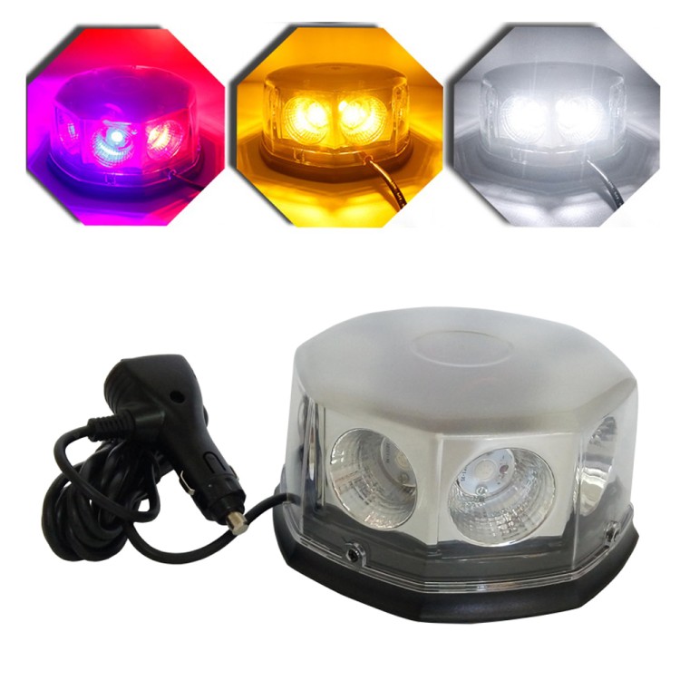 Μαγνητικός φάρος 48w με 8 Cob Led Κόκκινος