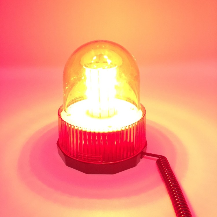 Μαγνητικός κόκκινος φάρος οροφής με 80 Led 12V