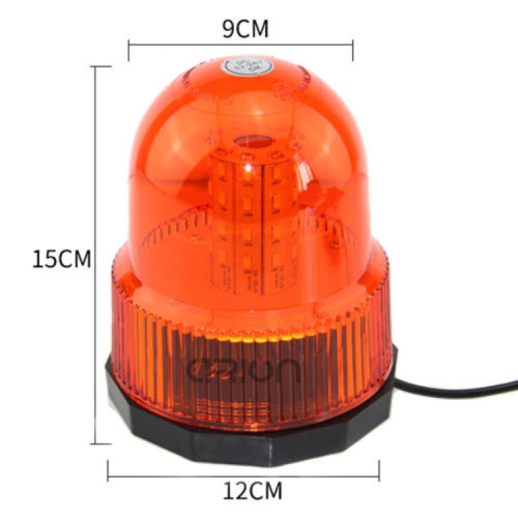 Μαγνητικός Πορτοκαλί φάρος οροφής με 80 Led 12V