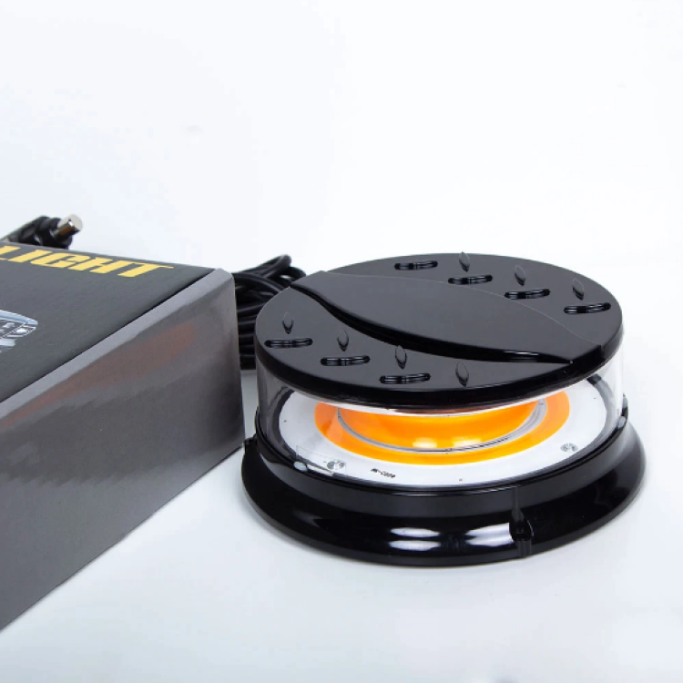 80W Πορτοκαλί μαγνητικός φάρος COB LED 12/24V Strobe