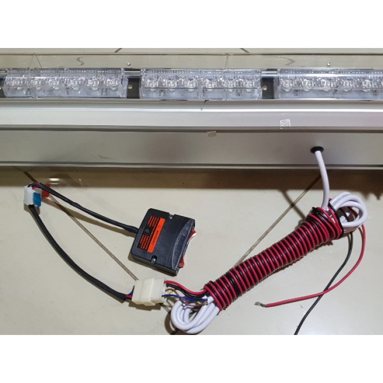 105cm Πορτοκαλί Φάρος Μπάρα Οροφής 12V Strobe 84 Led