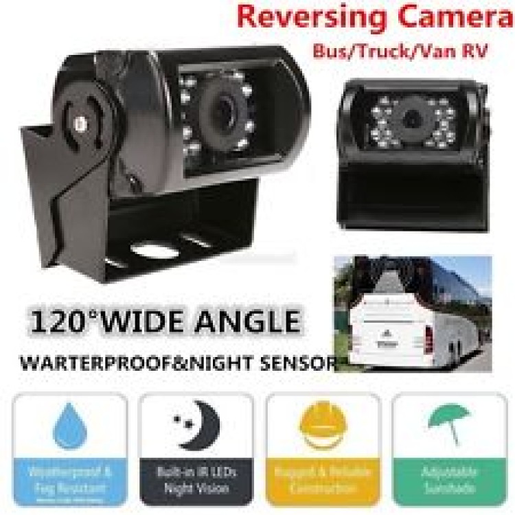 Οθόνη μόνιτορ 7 και κάμερα 18Led 12v για Φορτηγά Λεωφορεία