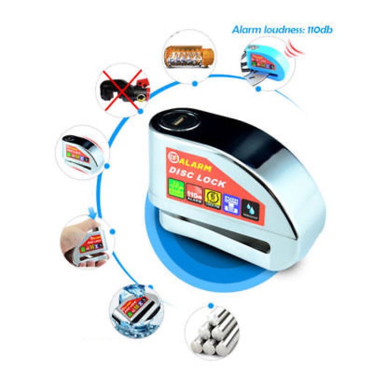 Κλειδαριά δισκόφρενου με συναγερμό μοτοσυκλέτας