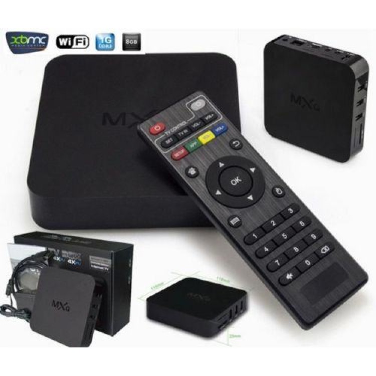 TV Box MXQ OTT Android 4.4 Quad Core WiFi Kodi 1080P 8GB XBMC