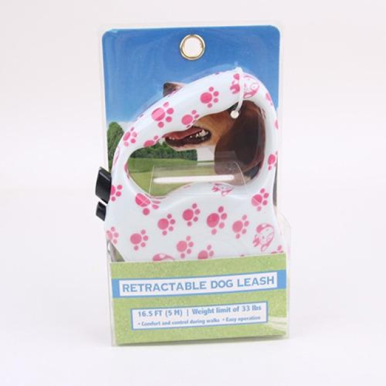 Αυτόματο ρυθμιζόμενο λουρί σκύλου με ιμάντα 5 μέτρα