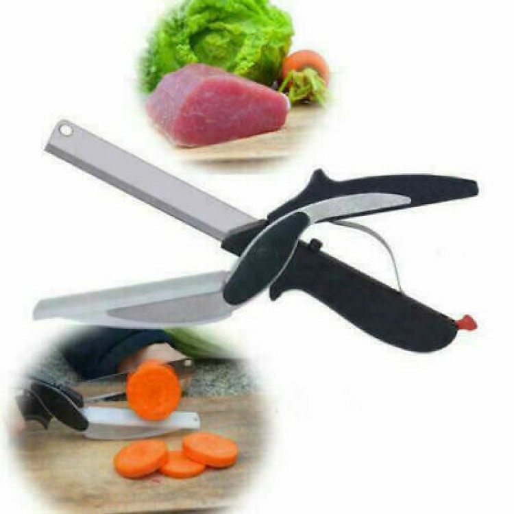 Ψαλίδι κουζίνας μαχαίρι κοπής Cutter 2-IN-1 Smart Cutter