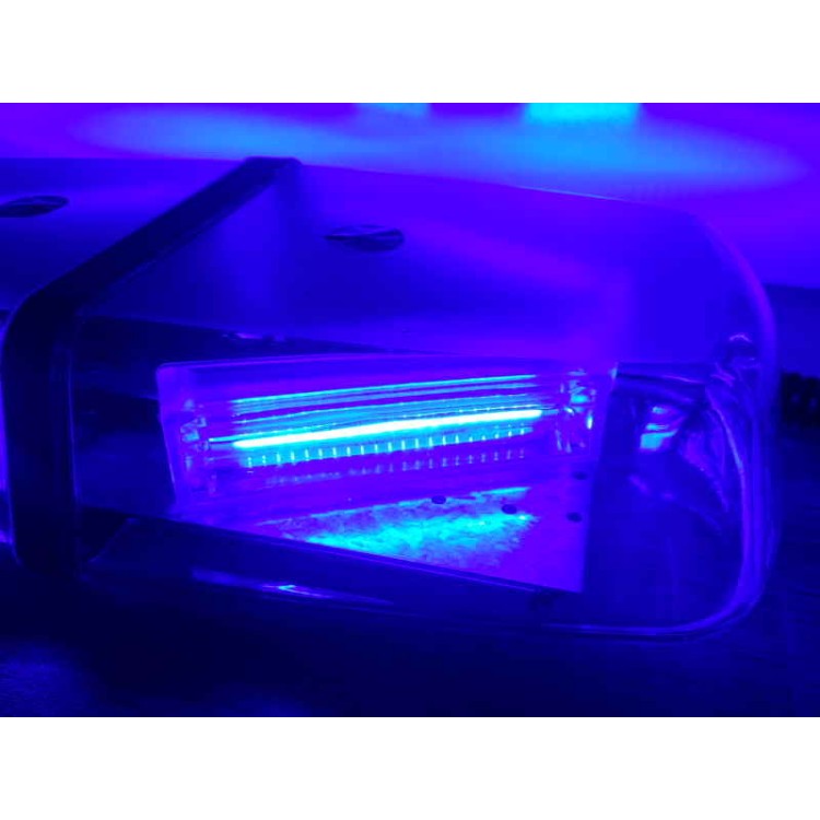 Μαγνητικός μπλέ φάρος οροφής 12V COB LED 40W strobe