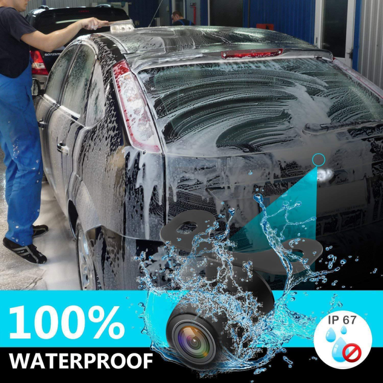 Κάμερα οπισθοπορείας HD 170º CMOS αδιάβροχη 12V